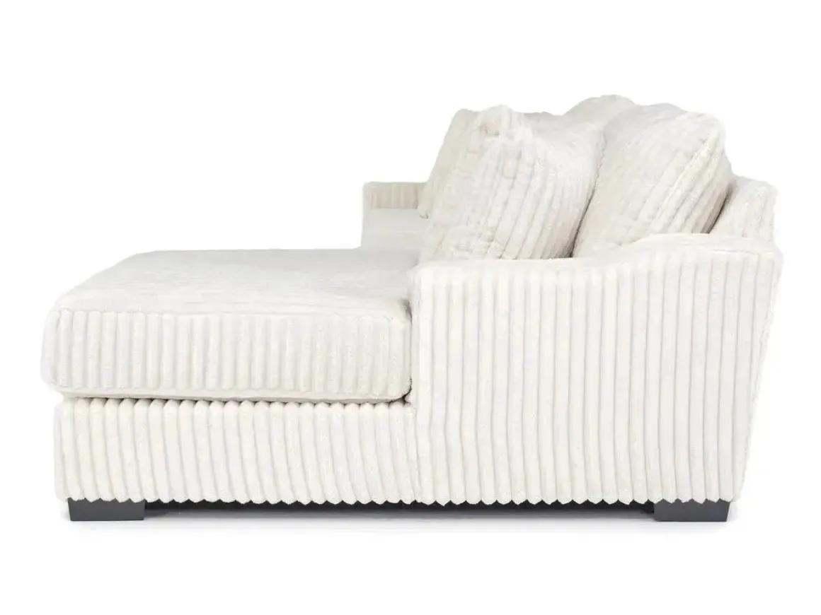 Casper Xl Sofa Chaise In Pony Slate, Left Facing