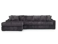 Casper Xl Sofa Chaise In Pony Slate, Left Facing