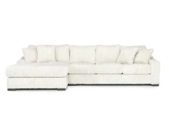 Casper Xl Sofa Chaise In Pony Slate, Left Facing