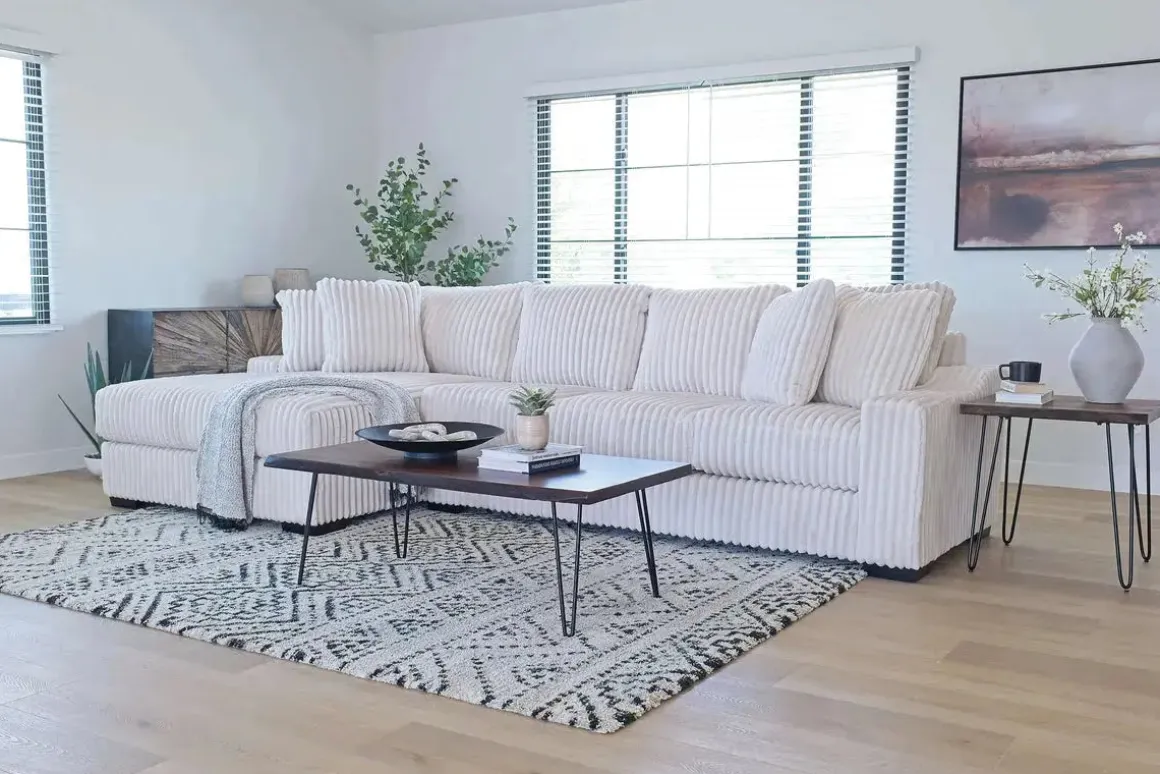 Casper Xl Sofa Chaise In Pony Slate, Left Facing