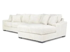 Casper Xl Sofa Chaise In Pony Slate, Left Facing