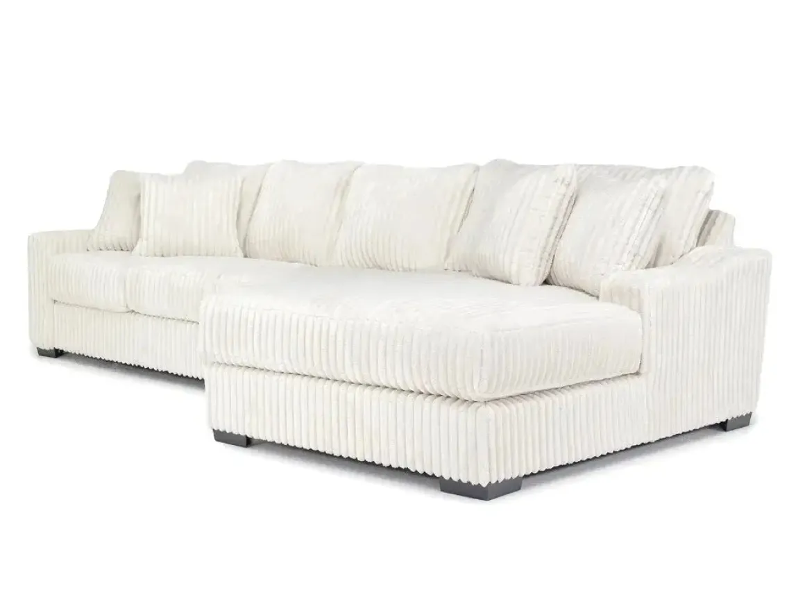 Casper Xl Sofa Chaise In Pony Slate, Left Facing