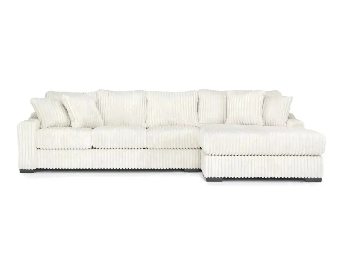 Casper Xl Sofa Chaise In Pony Slate, Left Facing