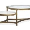 Cassidy Coffee Table In Aged Brass
