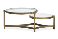 Cassidy Coffee Table In Aged Brass