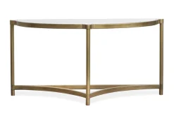 Cassidy Sofa Table In Aged Brass