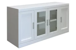 Catalina Media Console In White, 56 Inch