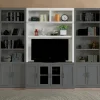 Catalina Media Hutch In White, 56 Inch