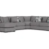 Catamaran Crypton Performance 3 Piece Reversible Chaise Sectional In Custom