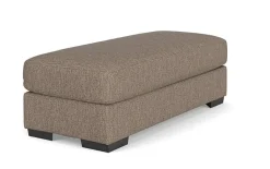 Catamaran Ottoman In Coconut Stone