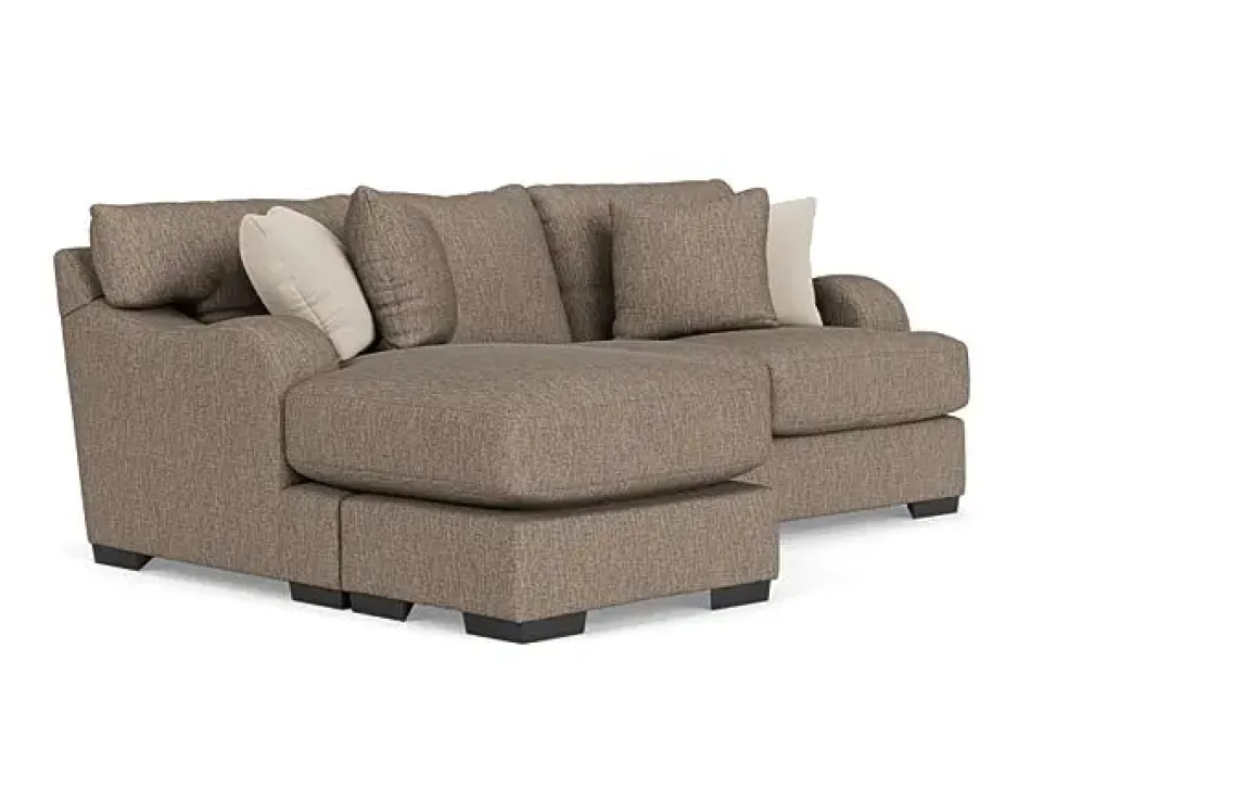 Catamaran Reversible Sofa Chaise In Coconut Stone