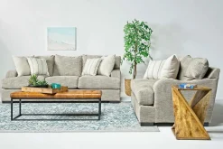 Catamaran Sofa & Loveseat In Coconut Stone