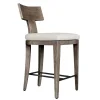 Celini Outdoor Counter Height Stool In Brown