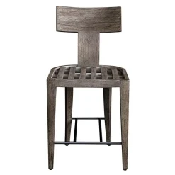 Celini Outdoor Counter Height Stool In Brown