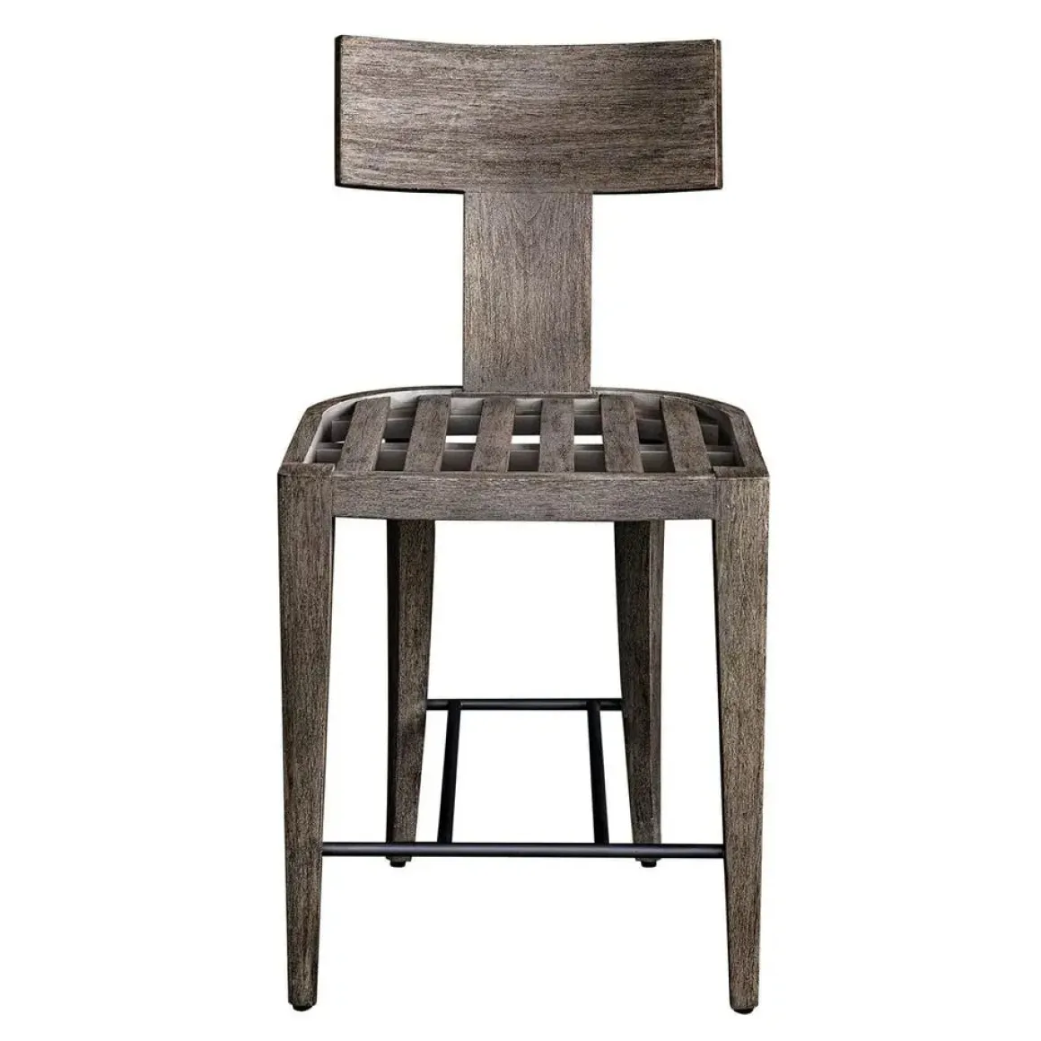 Celini Outdoor Counter Height Stool In Brown