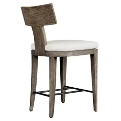 Celini Outdoor Counter Height Stool In Brown