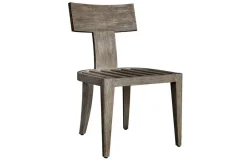 Celini Outdoor Side Chair In Brown, Set Of 2