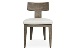 Celini Outdoor Side Chair In Brown, Set Of 2