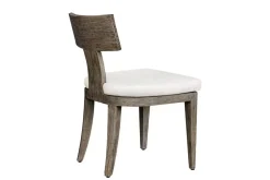 Celini Outdoor Side Chair In Brown, Set Of 2