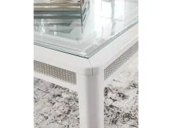 Chalanna Dining Table & 6 Chairs In White