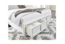 Chalanna Storage Bed In White, Queen