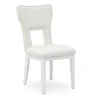 Chalanna Upholstered Side Chair In White, Set Of 2