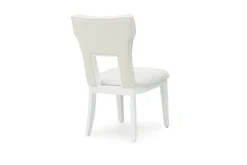 Chalanna Upholstered Side Chair In White, Set Of 2