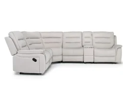 Chanell 6 Piece Reclining Sectional W/ Armless Recliner In New Nappa Gray