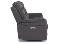 Chanell 2 Power Sofa In New Nappa Gray