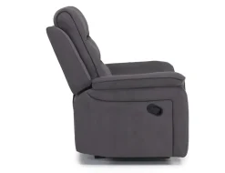 Chanell Recliner In New Nappa Gray