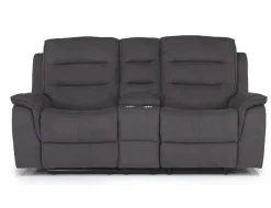 Chanell Reclining Sofa & Console Loveseat In New Nappa Gray