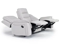 Chanell Reclining Sofa & Console Loveseat In New Nappa Gray