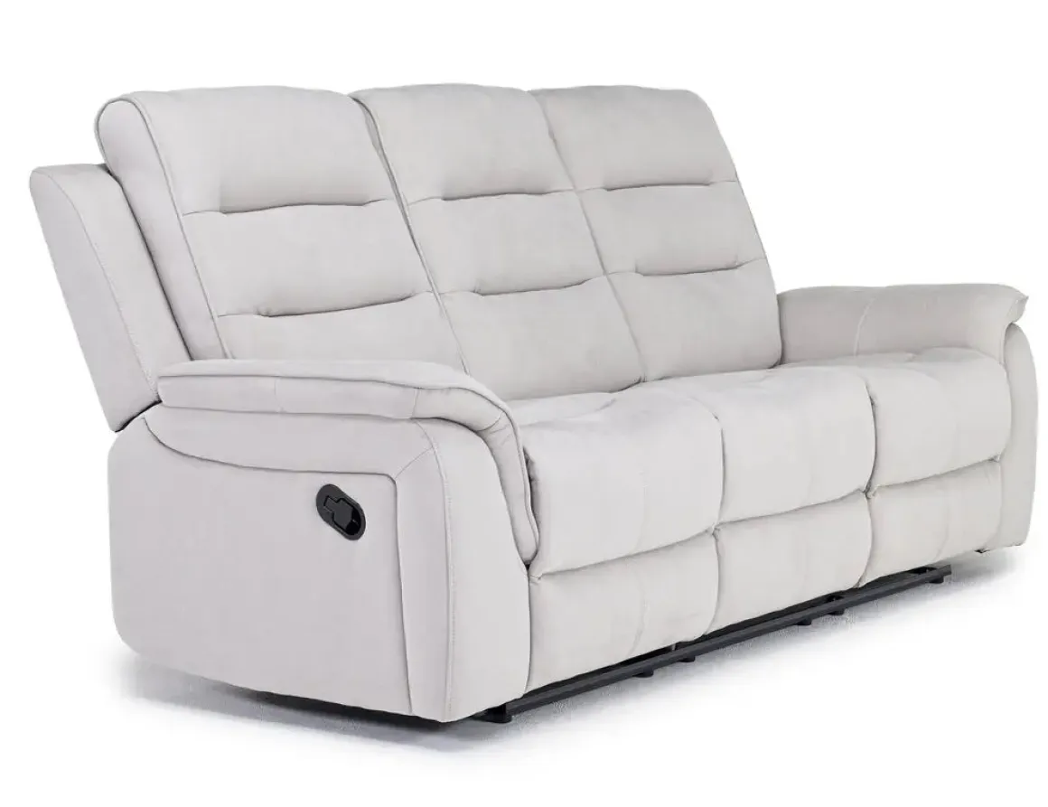 Chanell Reclining Sofa In New Nappa Gray