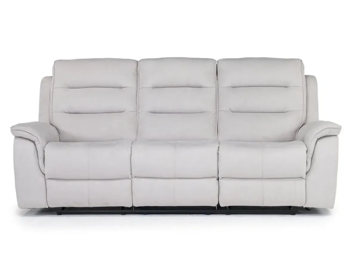 Chanell Reclining Sofa In New Nappa Gray