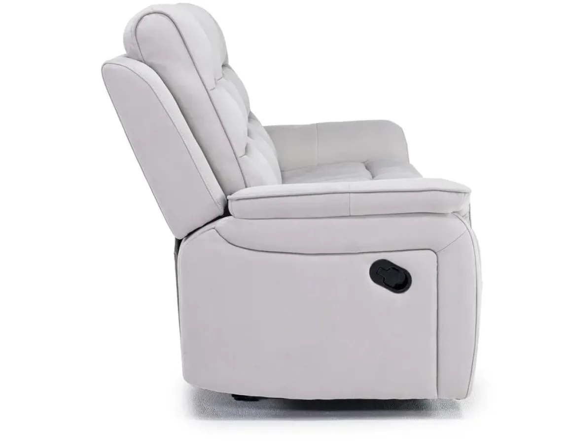 Chanell Reclining Sofa In New Nappa Gray