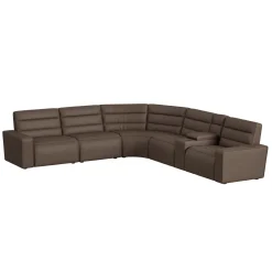 Chelsey 6 Piece Power Sectional In Bozeman Saddle