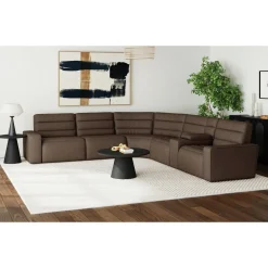 Chelsey 6 Piece Power Sectional In Bozeman Saddle