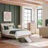 Cielden Panel Bed, Dresser, Mirror & Nightstand In Tan, Twin