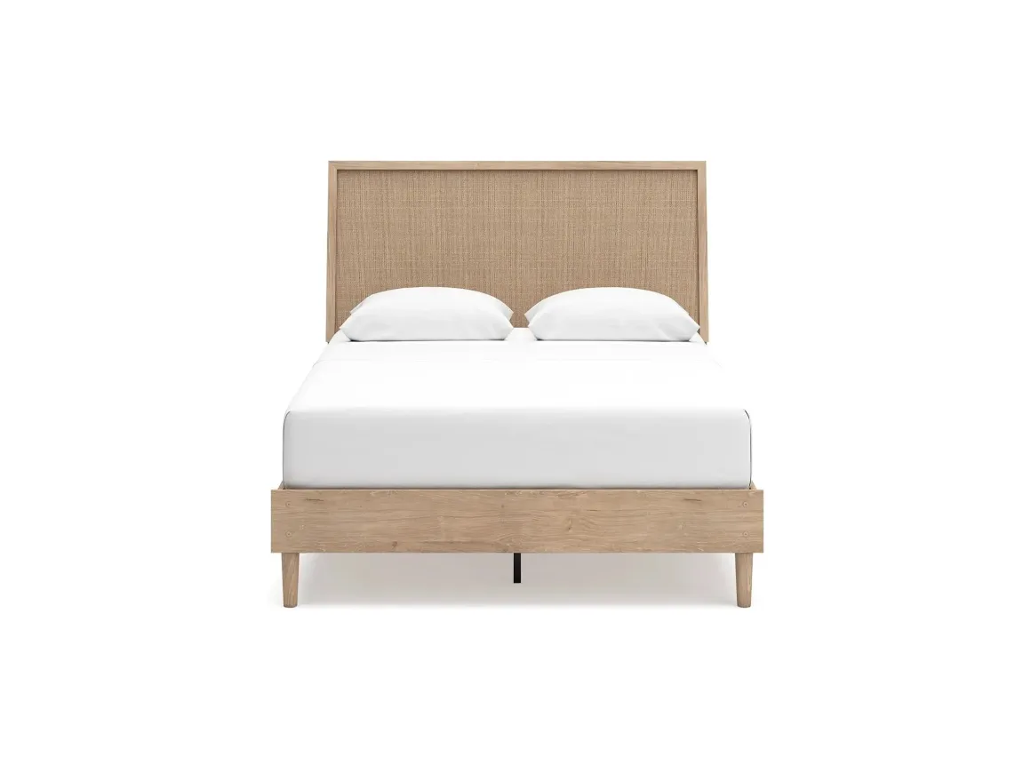 Cielden Panel Bed In Tan, Twin