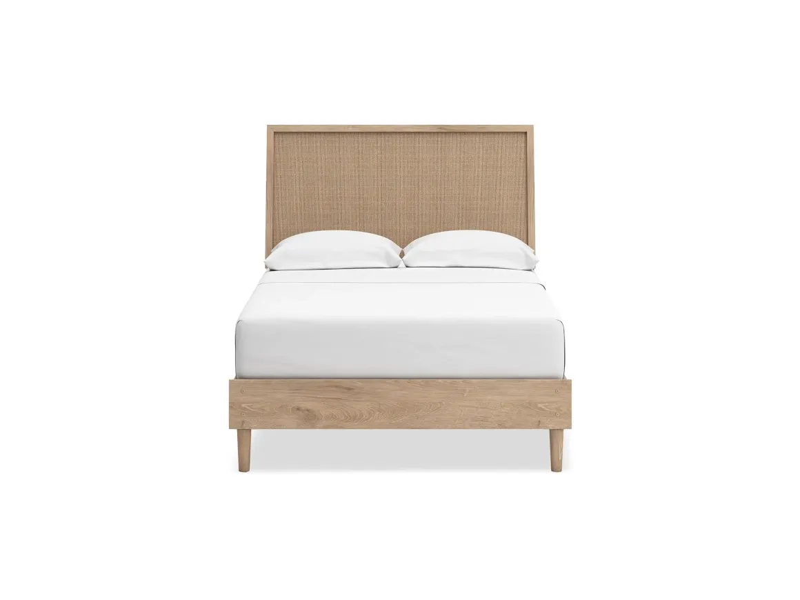 Cielden Panel Bed In Tan, Twin