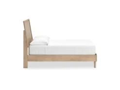 Cielden Panel Bed In Tan, Twin