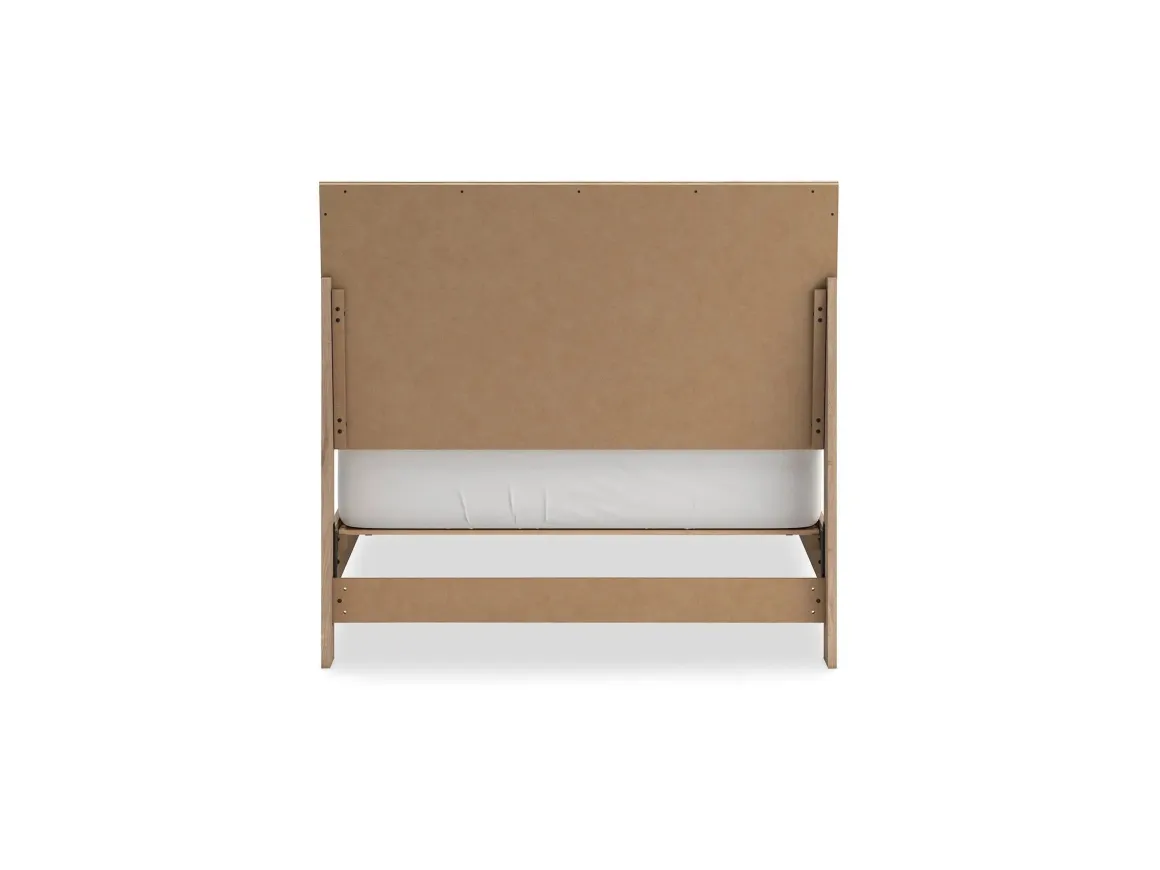 Cielden Panel Bed In Tan, Twin
