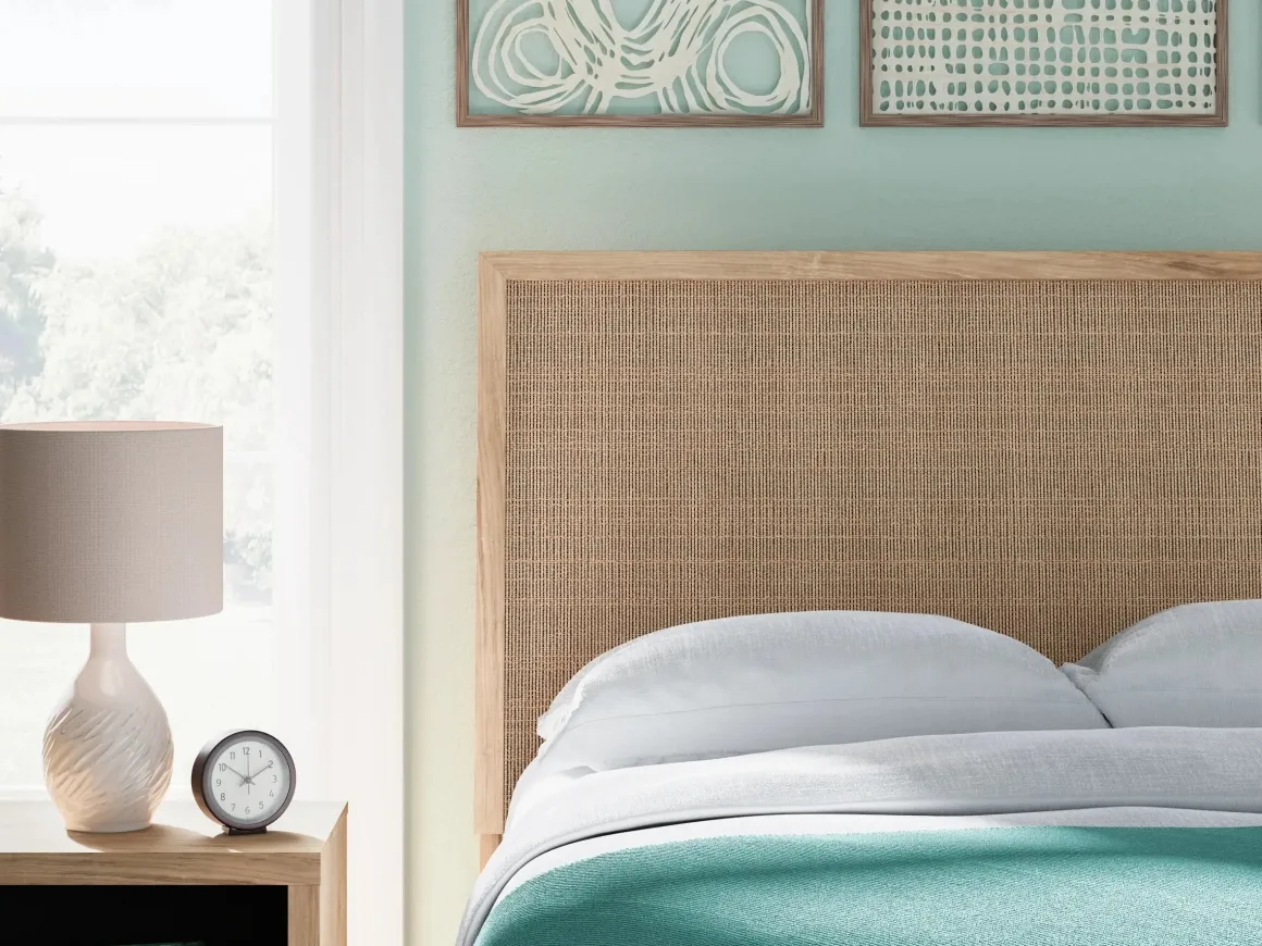 Cielden Panel Bed In Tan, Twin