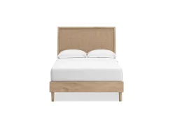 Cielden Panel Bed In Tan, Twin