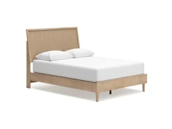 Cielden Panel Bed In Tan, Twin