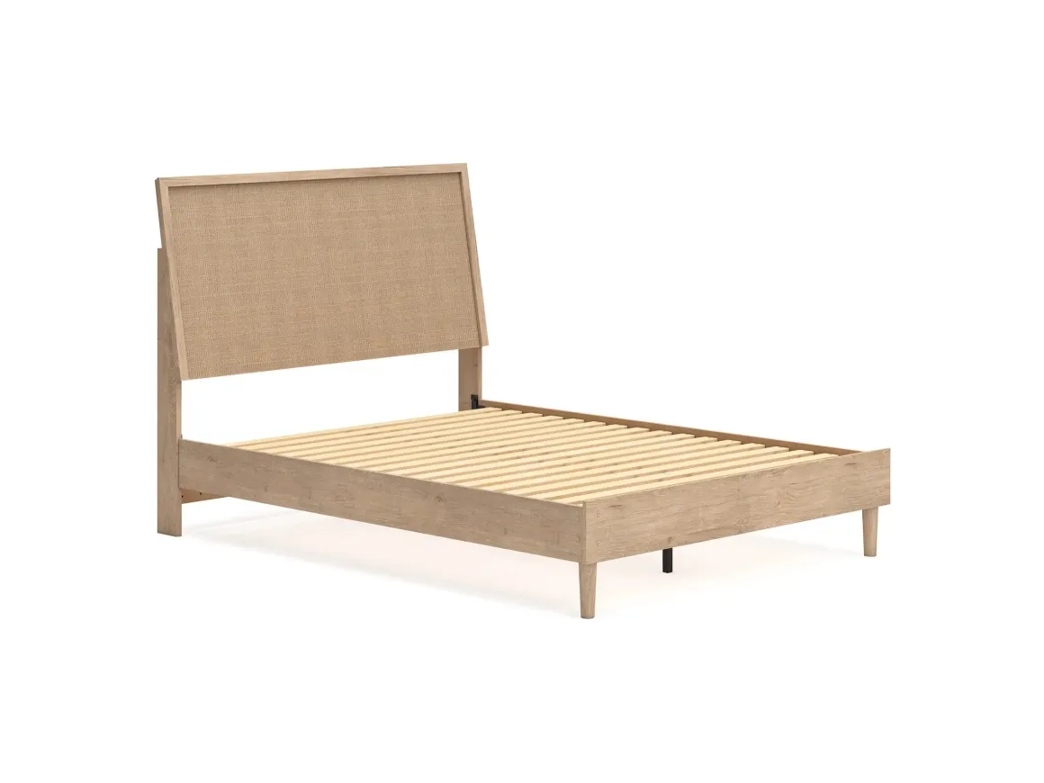 Cielden Panel Bed In Tan, Twin