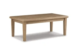 Clare View Outdoor Coffee Table In Grayish Brown