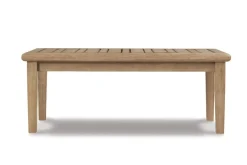 Clare View Outdoor Coffee Table In Grayish Brown