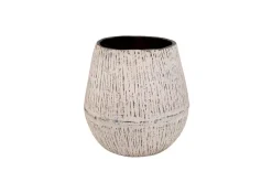 Claymount Large Vase In Distressed White