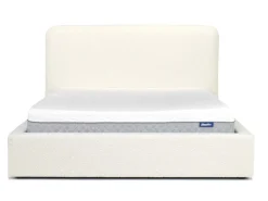 Cloud Boucle Upholstered Panel Bed In Maya Boucle, Queen